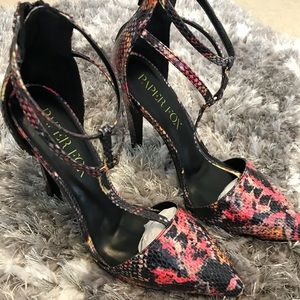 Animal Print Faux Snakeskin Pumps